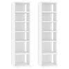 Shoe Cabinets 2 pcs. White 27.5 x 27 x 102 cm Particleboard