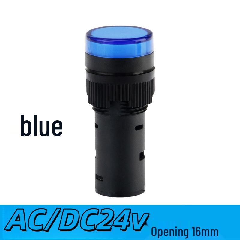 AD16-16DS LED Indicator Light: 16MM, 24V, 220V/380V, Red/Yellow/Green/Blue/White Signal.