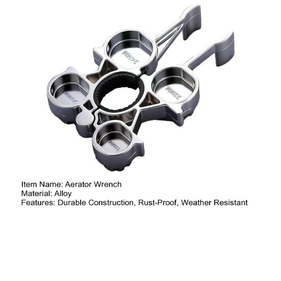 12-в-1 Ключ для аератора Міцний Металевий Стійкий до Іржі Інструмент для Зняття Насадки-Розпилювача Змішувача Кухонний Ванний Раковина Сантехнічний Ремонтний Інструмент