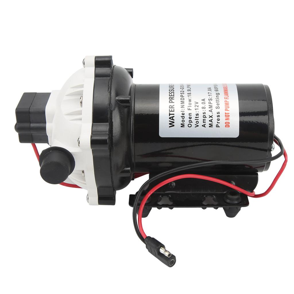 Samozasysająca pompa membranowa 12VDC 18,9LPM 5,0GPM Przepływ znamionowy z bezpiecznikiem 15A do RV Jacht