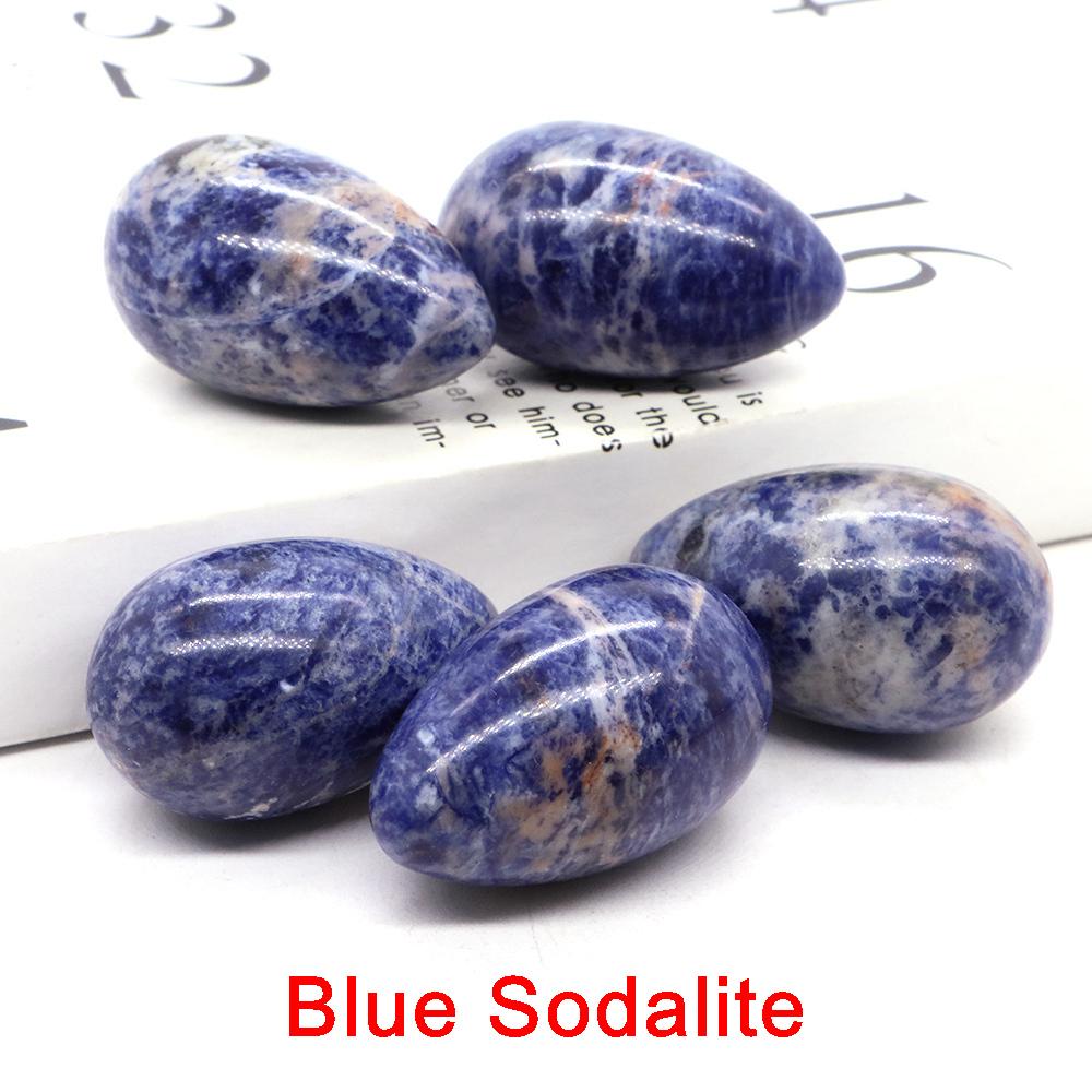 Polished Egg Shaped Gemstone Crafts Natural Stones Room Decor Healing Crystals Rose Quartz Agate Home Decoration Gifts 24X40Mm