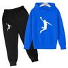 TZWYKids Casual Autumn Spring 2pcs Hoodie+Pants Letter Print Tracksuits 2-13 Years Boys Girls Simple Outfits Children Clothes Sets