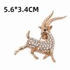 Alloy Animal Series Brooch Korean Style Sheep Lapel Pin  Lapel Collar Scarf Decoration