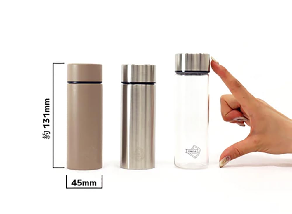 POKETLE Coffee Kit by Toyo includes a tool hand and coffee equipment set Steel, box, grinder, mill, filter, (beige)