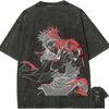 Choso T Shirt Men Jujutsu Kaisen Supernova Vintage Acid Wash Streetwear Oversized Retro Japanese Anime Graphic Cotton Tees