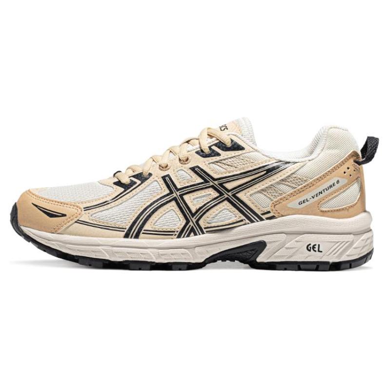 

ASICS Gel Venture 6 Running Shoes Beige Black Women s Sneakers 1012B359-105 35.5