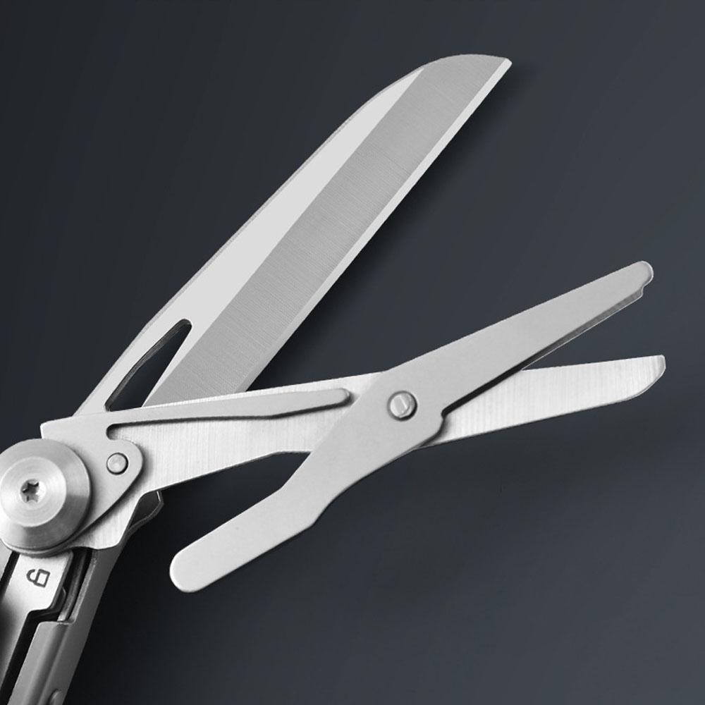 Multitool Pocket Knife,12-in-1 Multi Tool Knife,Stainless Steel Multifunction Folding Knife for Camping Hiking Survival Fishing