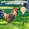 Chicken Pecking Toy Slow Feed Treat Dispenser Spring Foraging Feeder Ball With Ground Stake Poultry Enrichment Toy