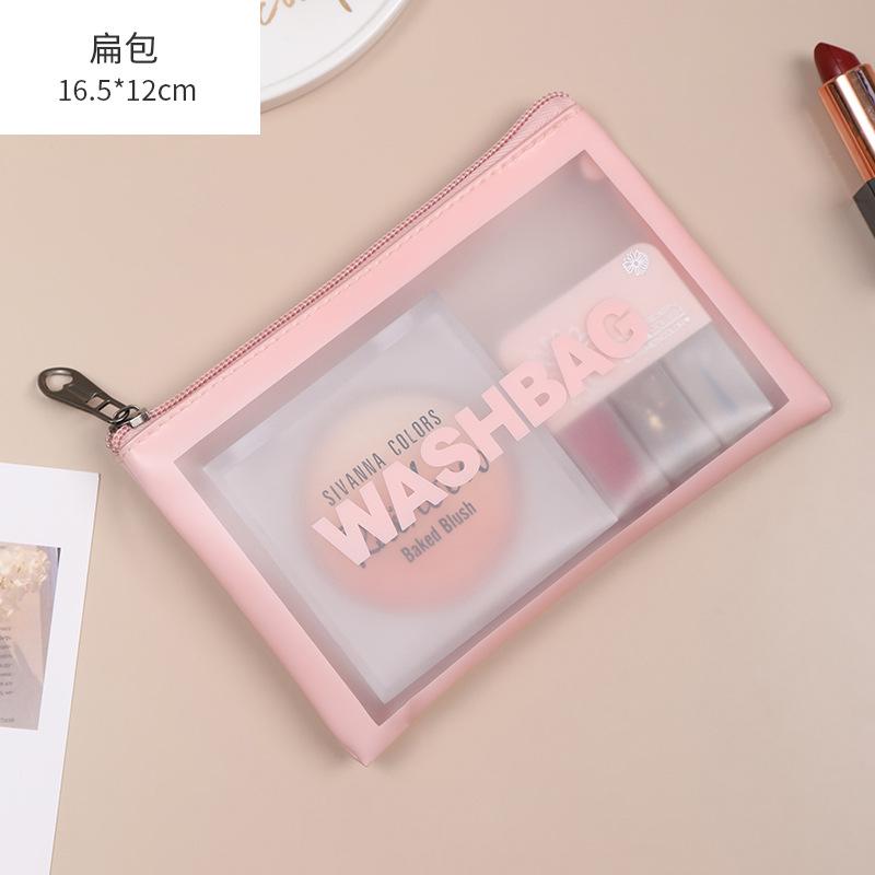 

Women Travel Pink White Make Up Bags Girl Cosmetic Bag Makeup Beauty Wash Organizer Toiletry pouch Storage Kit Bath Case
