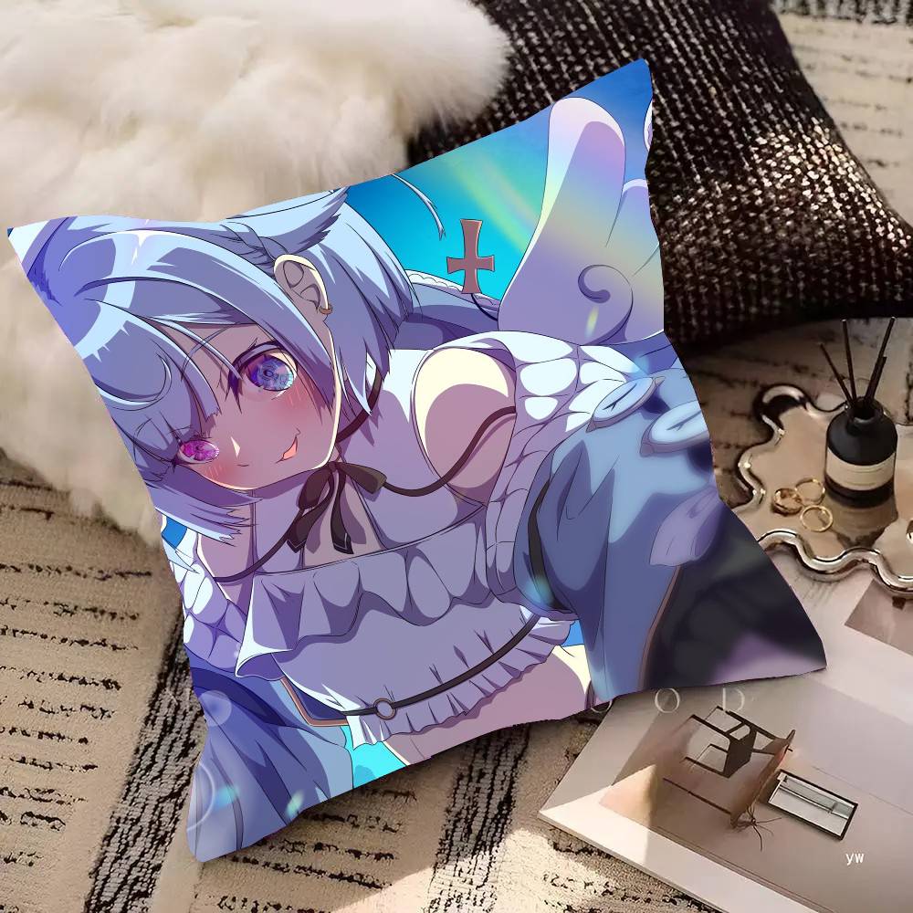 Amemiya Nazuna Anime V-VShojo Pillow Case Fashion Square Pillowcase Bedroom Sofa Room Ins Decoration Leisure 30cm x 30cm