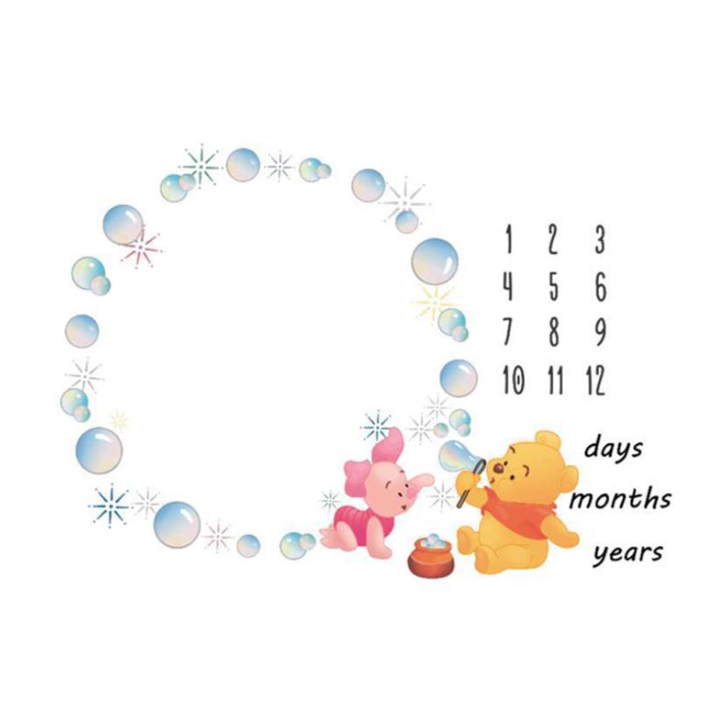 Hot! Baby Photography Cloth Newborn Baby Monthly Growth Milestone Blanket Photography Props Background