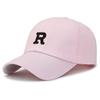 R Embroidery Letter Baseball Hat Outdoor Sun Protection Breathable Cap Peaked