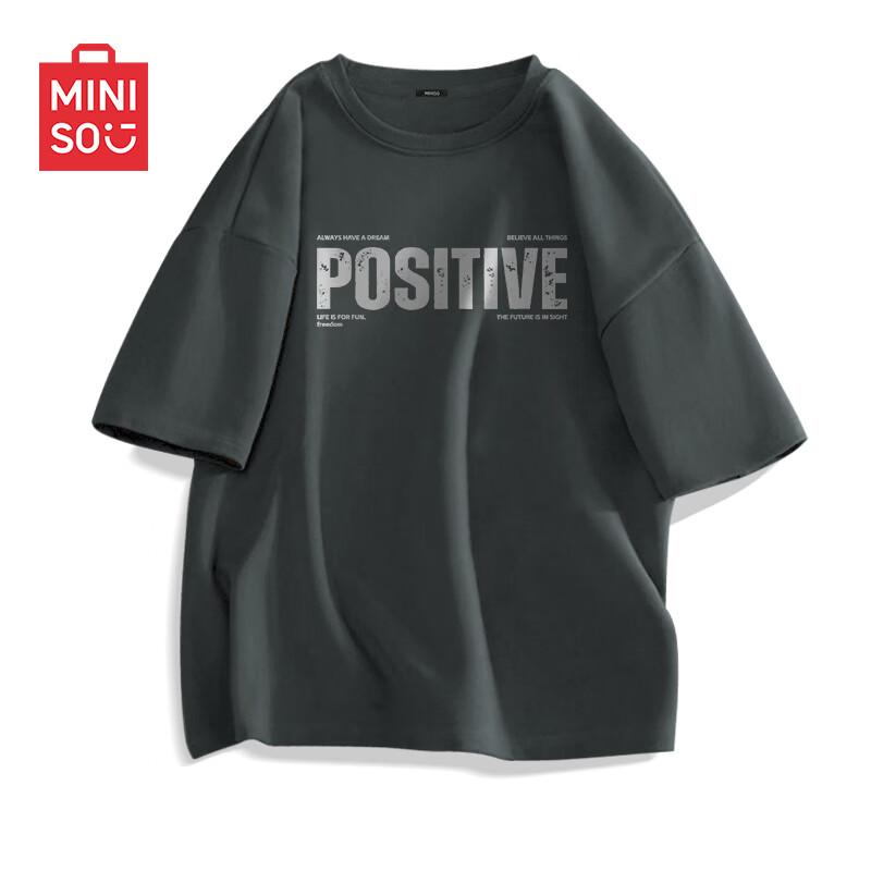 MINISO Men s American Trendy Pure Cotton T-Shirt 4XL