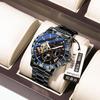 POEDAGAR National Top Swiss Brand Automatic Mechanical Watch for Men Multi Function Luminous Water Resistant