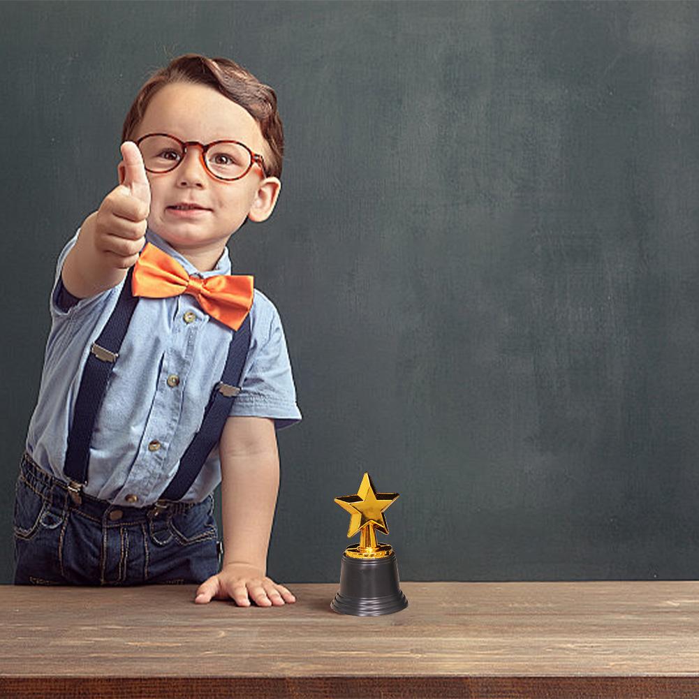 Star Trophy Award Gold Award Trophies Classroom  Rewards for Kids Party Favors Props Rewards Winning Prizes