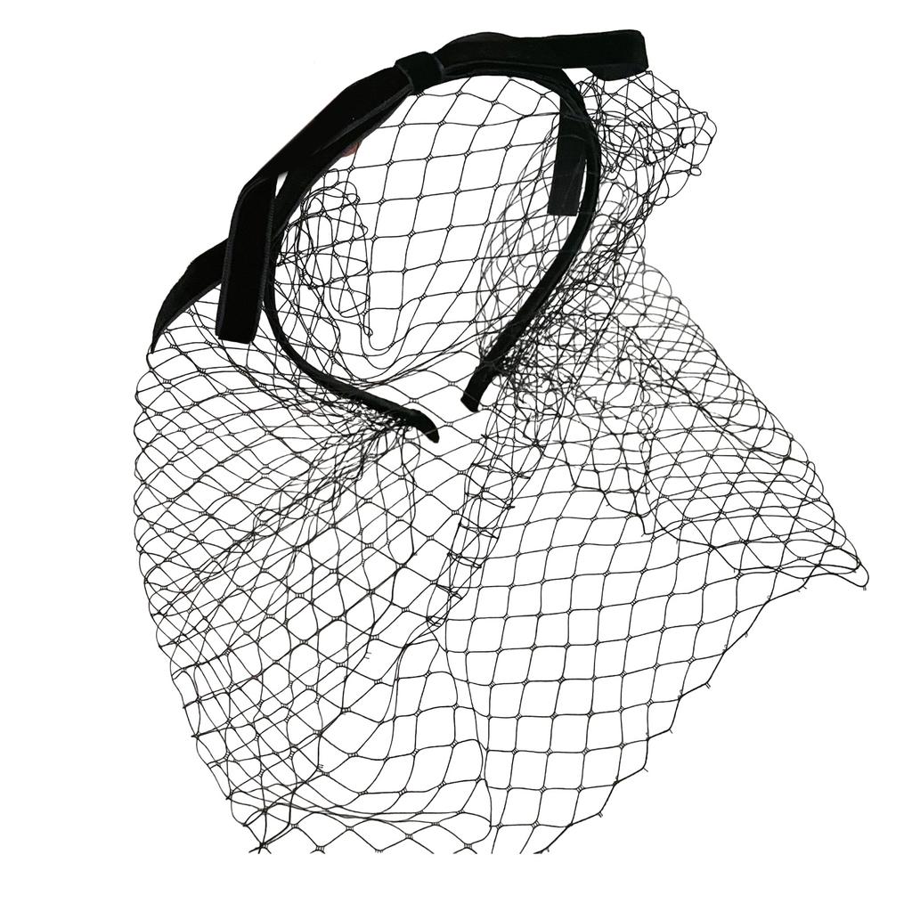 Elegant Fascinator Headband with Veil Vintage French Styles Hairhoop with Bowknot for Women Teaparty and Cocktail Event