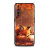 Red Fox Case For Realme C67 C63 C55 C53 C35 C25 C21 GT 2 3 5 6 10 11 12 13 Pro Plus 5G Soft TPU Phone Cover Fundas Capas Bags