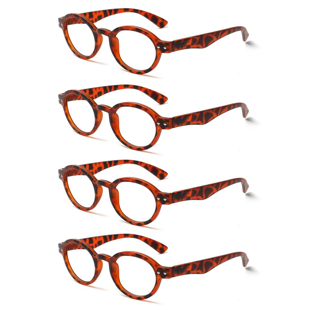 TRUEZING Reading Glasses for Women Men Fashion HD Lens Spring Hinge Lightweight Comfortable Prescription Eyewear