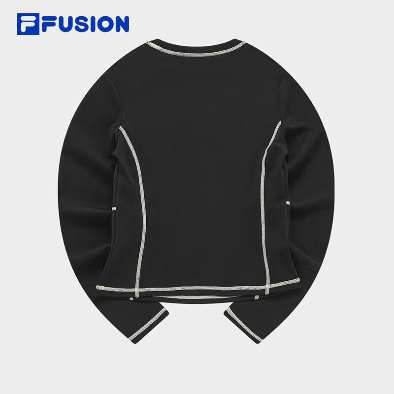 FILA FUSION Women's Contrast Stitch Long Sleeve Knit Top
