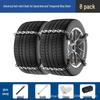 Universal Car Tire Anti-Skid Chains for Sedans, Pickups, SUVs, and Vans - Ideal for Snow and Off-road Conditions.