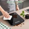 7JI Kitchen Scale, Digital, 5kg0.1g, Ultra-thin 1cm, USB-C Rechargeable, Aluminum Alloy Frame, Tempered Glass, for CookingBaking, Black