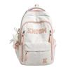 Schoolbag wholesale new pink and white letter backpack Korean ins sweet stars primary and secondary school students 1-1 grades multi-compartment 