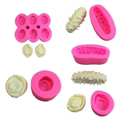 Flexible Silicone Mold Sea Cucumber/Abalone Shaped Mousse Cake Molds Fondant Crafting Mould Dessert Baking Moulds