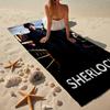 Ultra-Soft Beach Towel with Sherlock Theme,Ideal for Pool - Camping, Diving - Perfect Travel Essential, Vibrant Beach Towel.