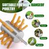 50 stuks Gans Eend Kip Plukvingers Pluimvee Haar Verwijdering Machine Accessoires Rubber Plukvinger