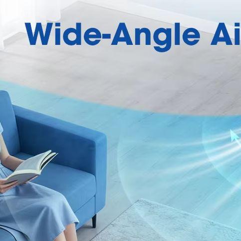 Ventilatore Condizionatore d'Aria 6 Velocità USB Mini Condizionatore Timer Casa Ufficio Raffrescatore d'Aria con Umidificatore Ventilatore da Tavolo Nebulizzatore