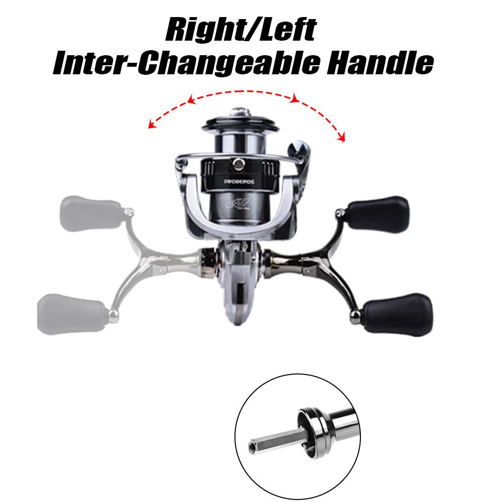 Lure Wheel Metal Spinning Wheel Double Rocker Arm Long Range Fishing Line Wheel Delivery Balance Bar 5.2:1 Oblique Mouth Wire Cup