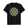 Distressed Dart Board Darts Player T Shirt Vintage Washed Streetwear Comfortable Slightly Homme Unisex Fashion Soft Breathable