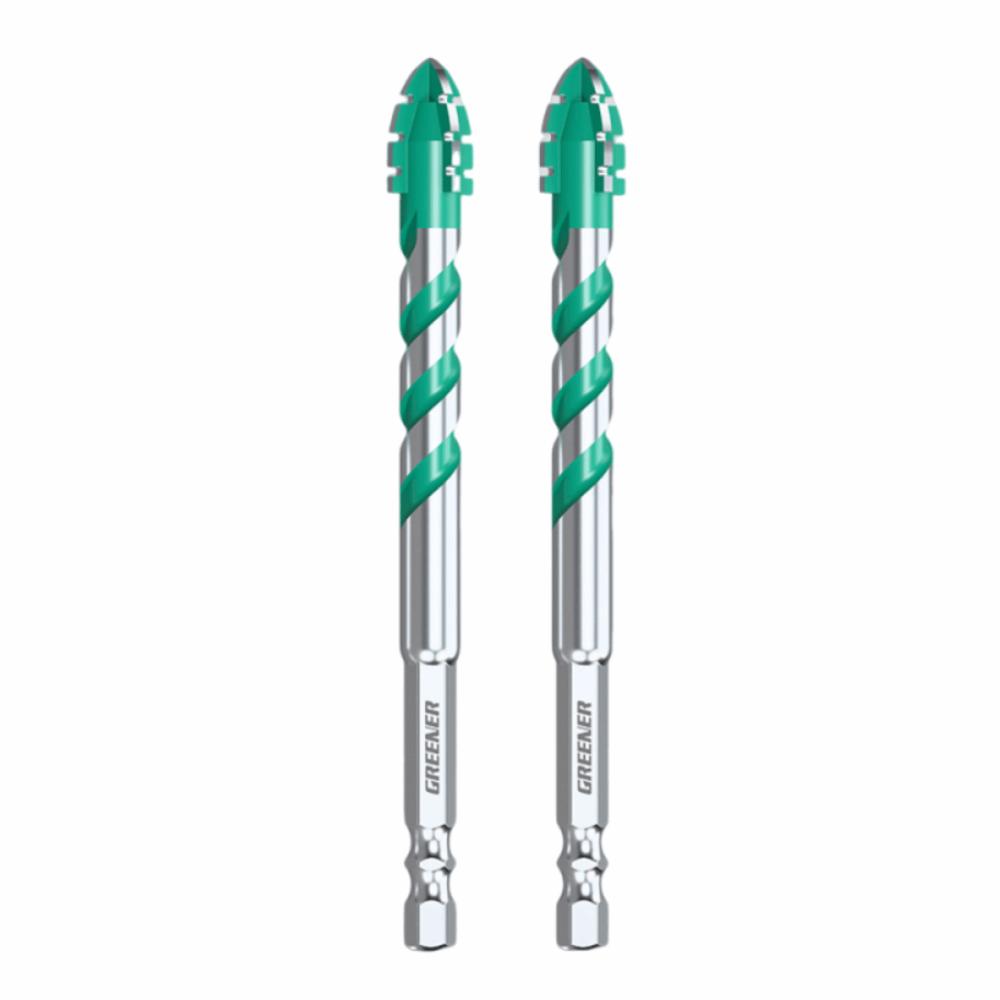 2Pcs High Hardness Concrete Metal Drilling Bits High-Speed Dry Drilling Bits  Glass Marble