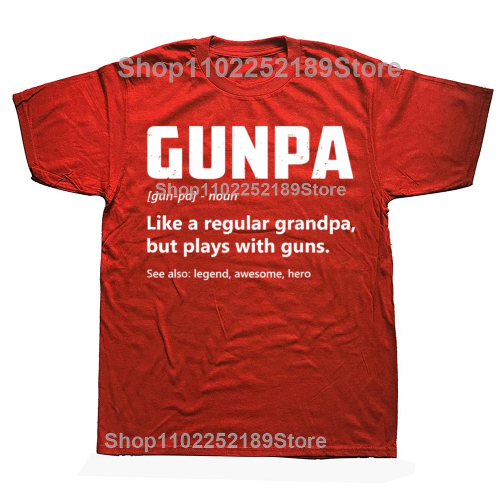 Gunpa Definition Funny Gun Lover Grandpa Tshirts Men Womens Fashion Casual Tshirt 100 Cotton Loose Oversized T Shirt S