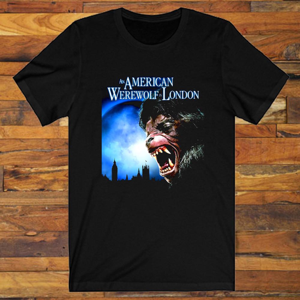An American Werewolf In London Movie Men s Black T-Shirt Unisex T-Shirt XXL