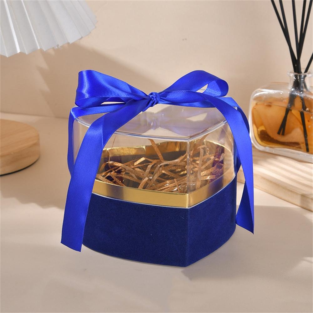 Kristallrosett Presentask Rund Ask Transparent Rosblomsask Fruktask Kramhink Presentask Blomsterbutik