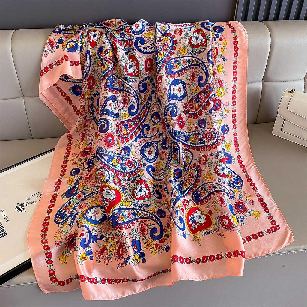 Thin Light Retro Shawl Spring Autumn Paisley Print Scarf Fashion Travel Wrap Bandana Hijab Neckerchief Poncho Scarves