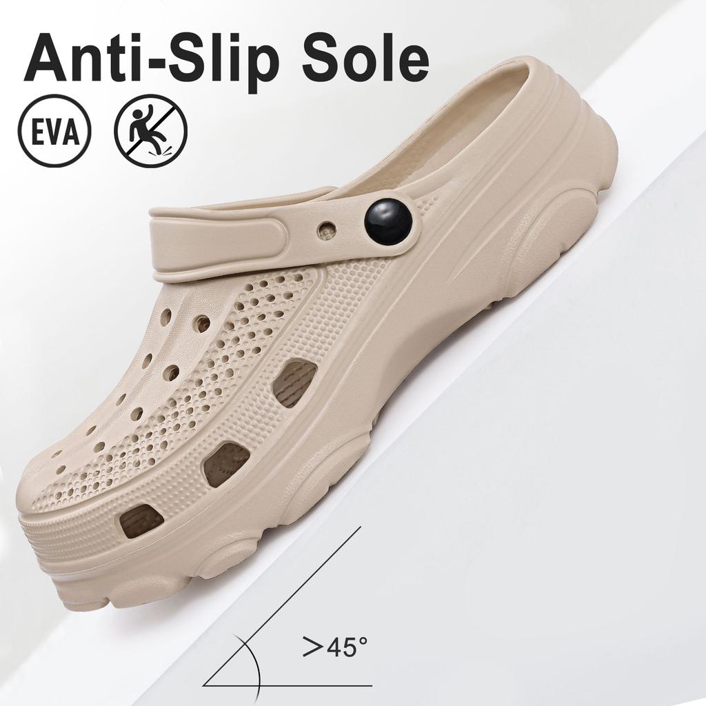 Fashion Smile Pop Summer Men Sandals Fashion Men Clogs Slippers Outdoor Non-slip Home Holes Sandals Soft Breathable Couple Sandals
