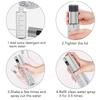 Dispensador de aceite de botella pulverizadora de aceite con botella pulverizadora portátil transparente a escala