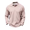 Men's Long Sleeve Golf Polo Shirt Casual Breathable Quick Dry Mesh Fabric Lightweight Comfortable Fit Sportswear