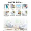Double Opening Portable Air Conditioner Window Seal Window Vent Kit  For Push Up Windows