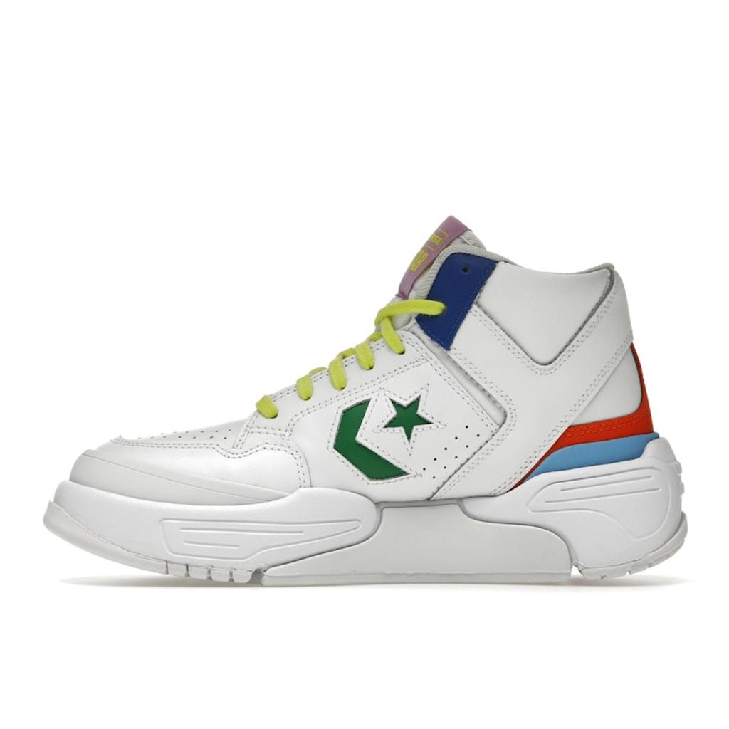 Converse Weapon CX Mid Vegas Lights Unisex Sneakers White Game-Royal Green A02523C