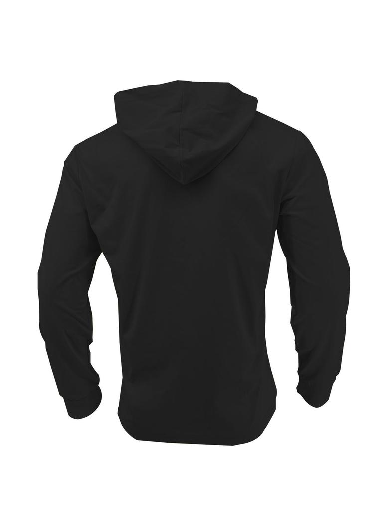 Autumn New Casual Men's Pearl Cotton Small Twill Hooded Button-Up Shirt Men's