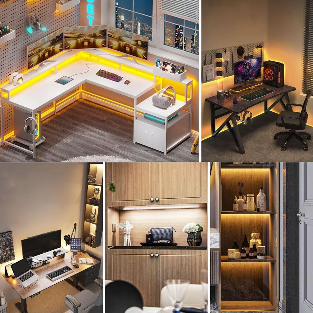 RYE COB Taśma LED Typ Lodu C 5mm 320 Deformowalne i Ambiencyjne Światło Dekoracyjne do i Biur Światło, 3m, Niebieski, 5V, Kabel, Szeroki, Elastyczny, Wysokiej Gęstości,