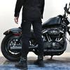 Motorcycle riding pants casual locomotive Kevlar drop-proof windproof jeans threaded pants leg bundle knight pants men