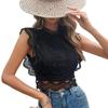 Summer European Style Sexy Solid Color Women Chiffon Blouse