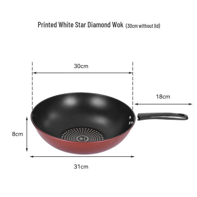 

Zhi Shi 30cm Non-stick Stir-fry Wok