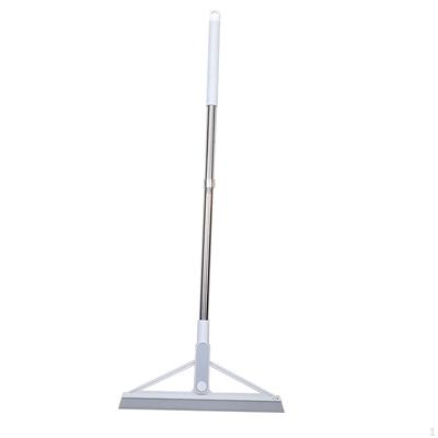 Floor Squeegee Broom Scrubbing Brush Rotating Pet Hair Removal Shower Scrubber Scrub for