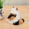 Cozy Fluffy Plush Cat Ornaments Long Hair Realistic Kitten Decoration  Home Decor