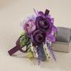 Yousheng Wedding Flower Boutonniere for Groom Groomsman Wrist Corsage for Bride Bridesmaid Lapel Floral Party Decoration